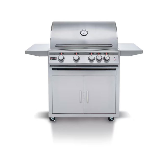 Blaze Premium LTE 32-Inch 4-Burner Natural Gas Grill w/ Rear Infrared Burner & Grill Lights
