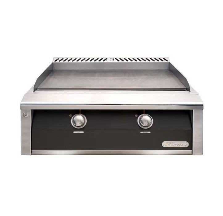 Alfresco 30-Inch Natural Gas Griddle in Jet Black Matte - AXE-30GT-NG-SM9005